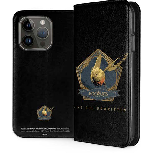 Wizarding World Hogwarts Legacy Golden Snitch iPhone 15 Pro Folio Case